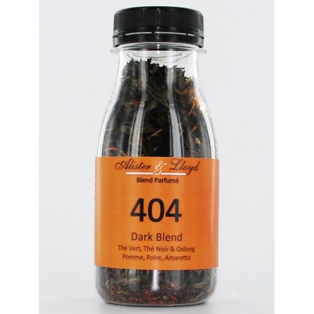 404 - Dark Blend - Thé Vert, Thé Noir & Oolong Pomme, Poire, Amaretto 404 - Dark Blend - Thé Vert, Thé Noir & Oolong Pomme, Poire, Amaretto