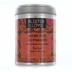 314 - Aphrodite au Paradis - Thé Vert Parfumé Pêche, Ananas