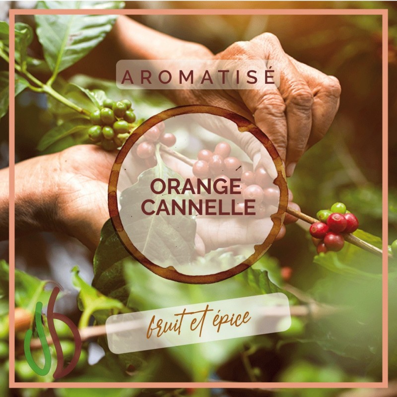 Café aromatisé Orange Cannelle - Grain ou Moulu