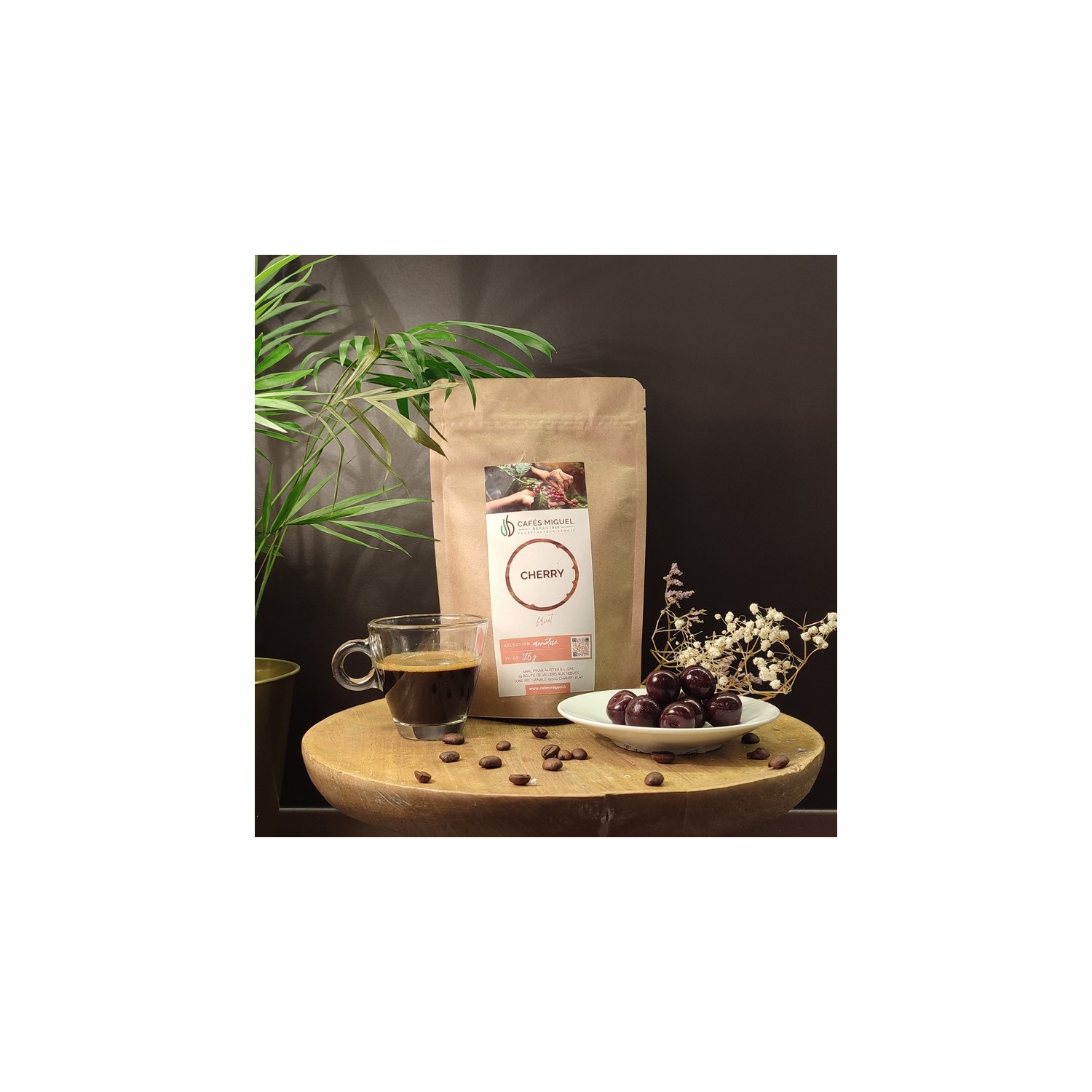 Café aromatisé cherry- Grain ou Moulu