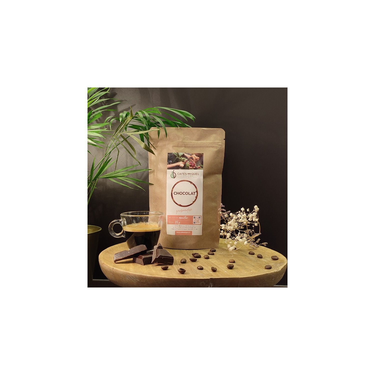 Café aromatisé chocolat - Grain ou Moulu