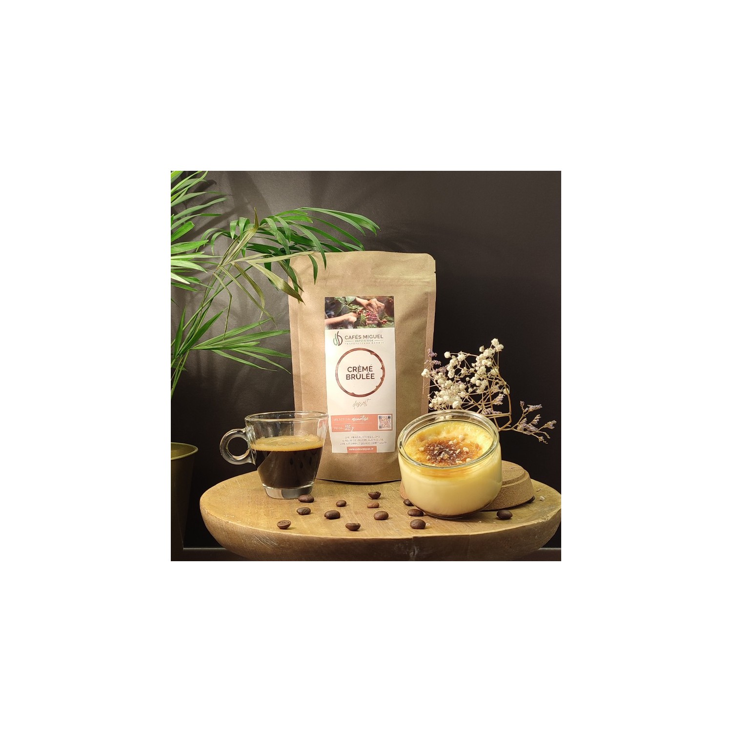 Café aromatisé crème brûlée - Grain ou Moulu