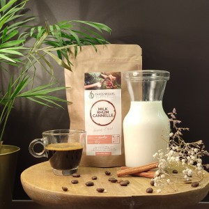 Café Milk Rhum, Cannelle - Aromatisé - Grain ou Moulu
