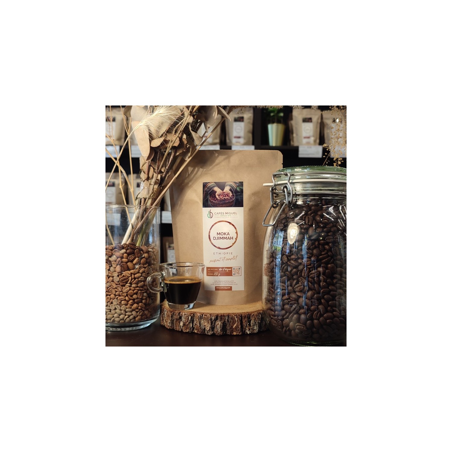 Café Moka Djimmah Ethiopie - 250gr - Grain