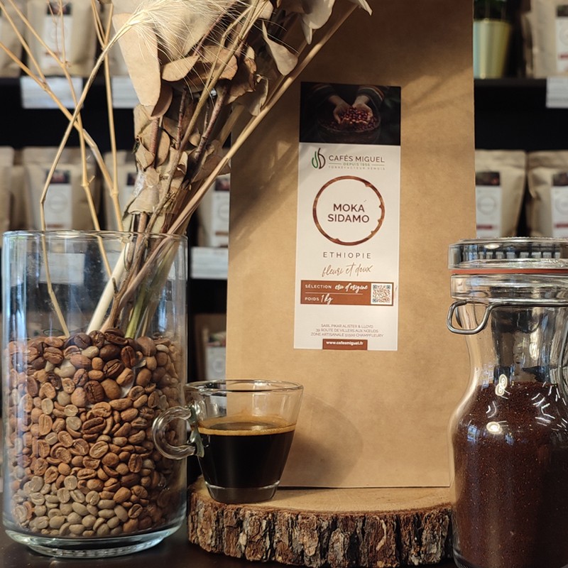 Café Moka Sidamo Ethiopie  - 1kg - Moulu