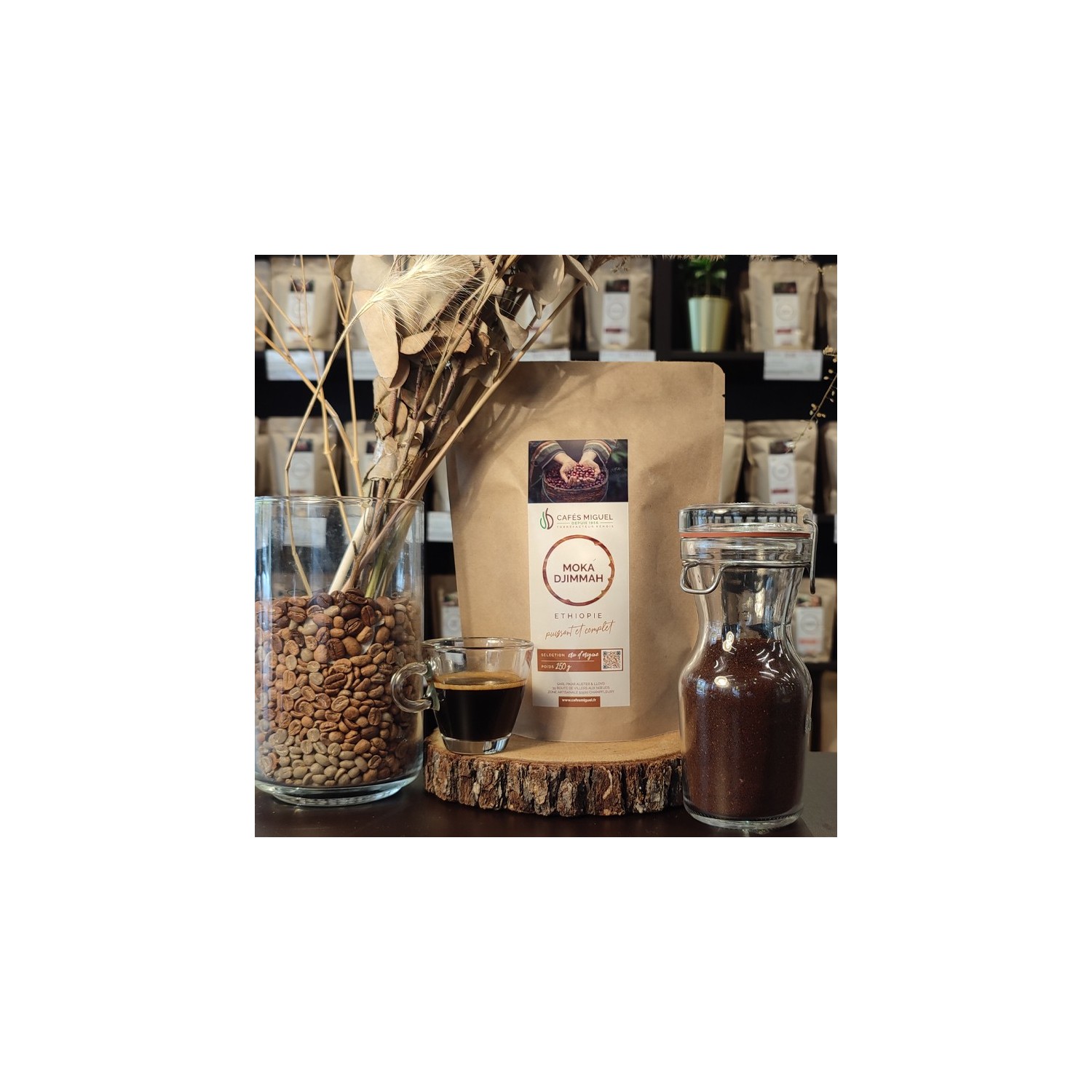 Café Moka Djimmah Ethiopie  - 250gr - Moulu
