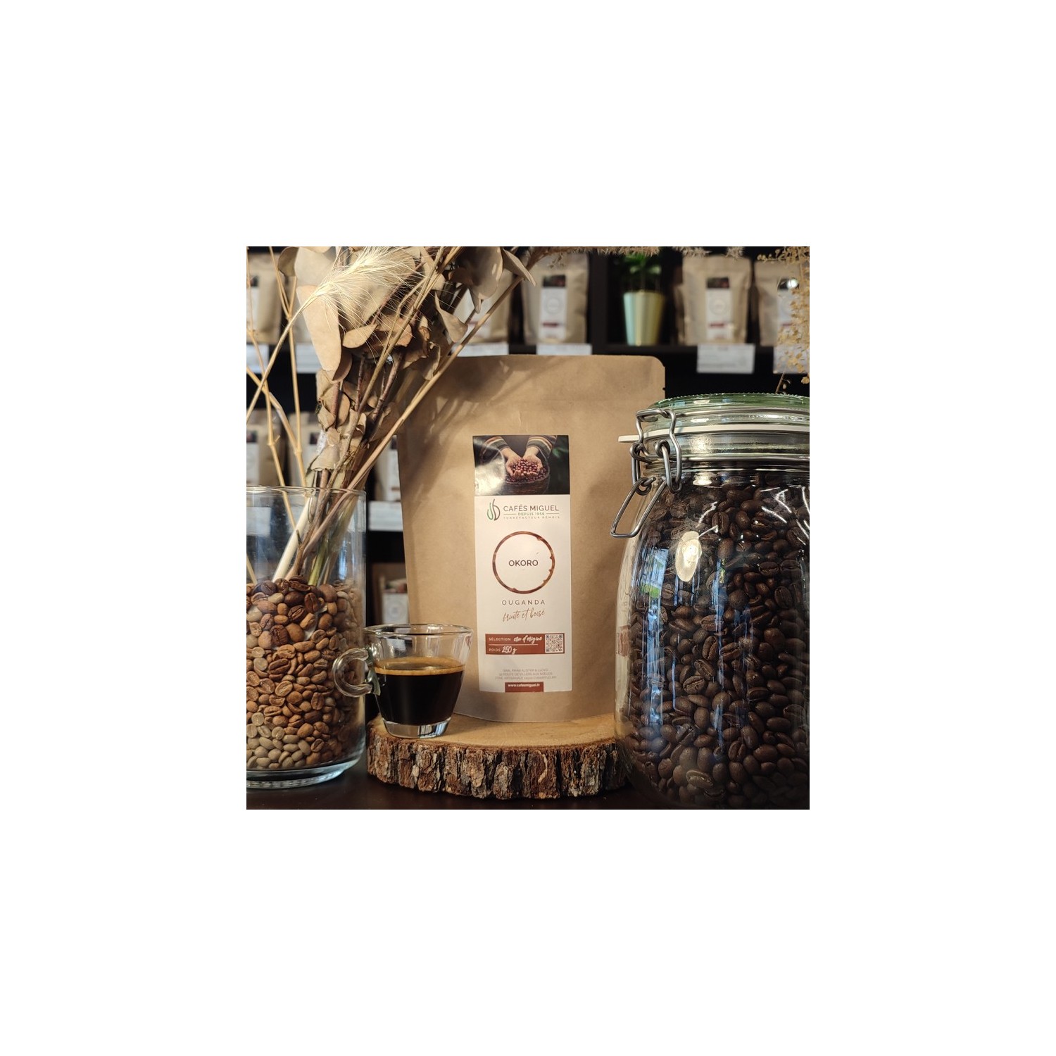 Café Ouganda Okora - 250gr - Grain