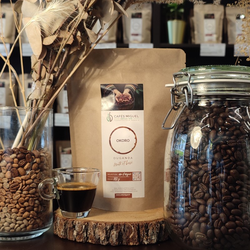 Café Ouganda Okora - 250gr - Grain