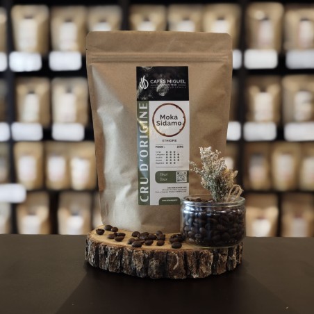 Café Moka Sidamo Ethiopie - 250g - Grain Café Moka Sidamo Ethiopie - 250g - Grain