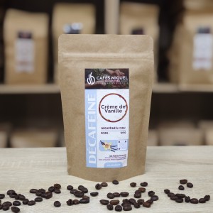 Café Décaféiné Crème de Vanille - Aromatisé - Grain et Moulu