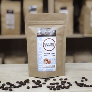 Café Décaféiné Noisette d'Hawaï - Aromatisé - Grain et Moulu