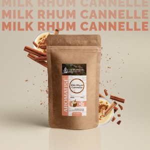Café Milk Rhum, Cannelle - Aromatisé - Grain ou Moulu