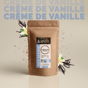 Café Décaféiné Crème de Vanille - Aromatisé - Grain et Moulu